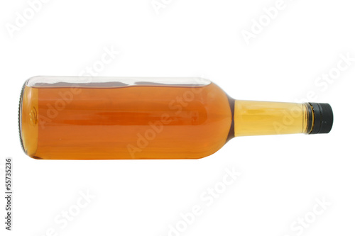 Wallpaper Mural A generic whiskey bottle isolated on a white background Torontodigital.ca