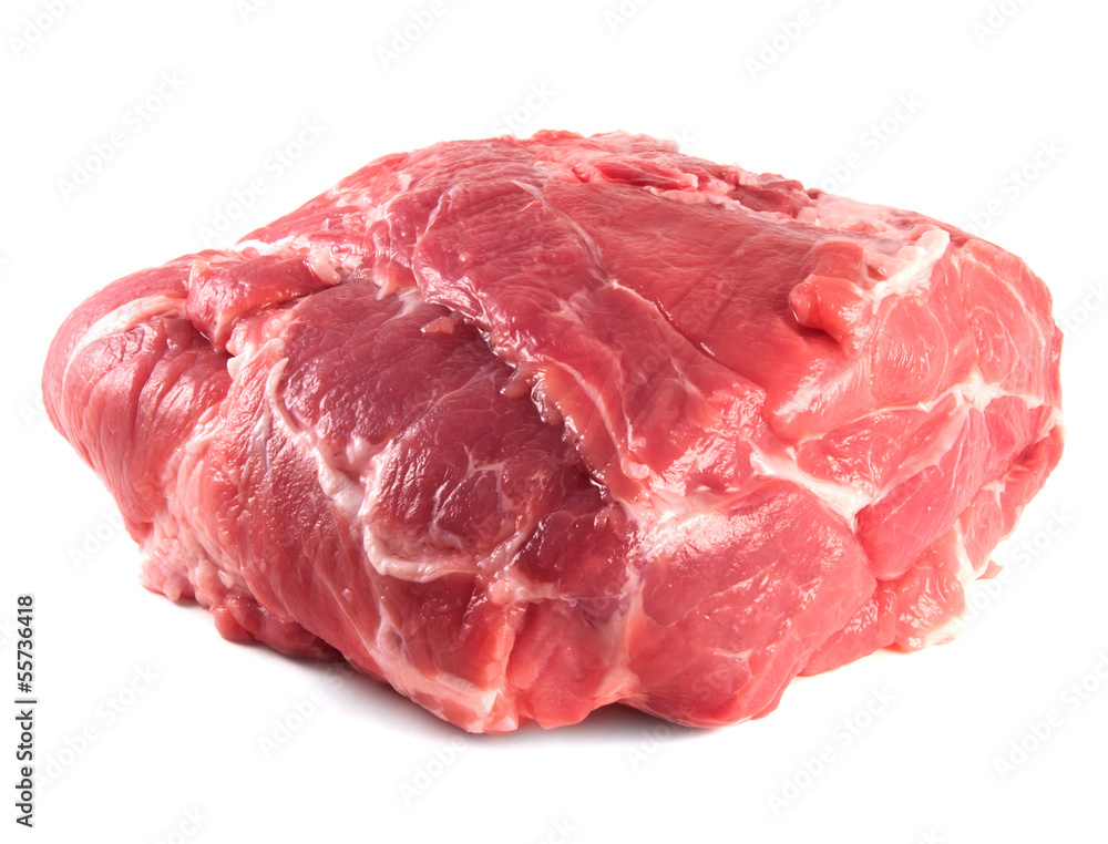 Pork neck carbonade. Fresh raw pork meat. Pork neck carbonade. Fresh raw pork meat.