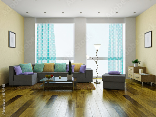 Livingroom with furniture