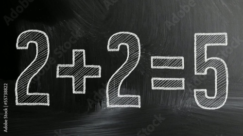 math formula on chalkboard