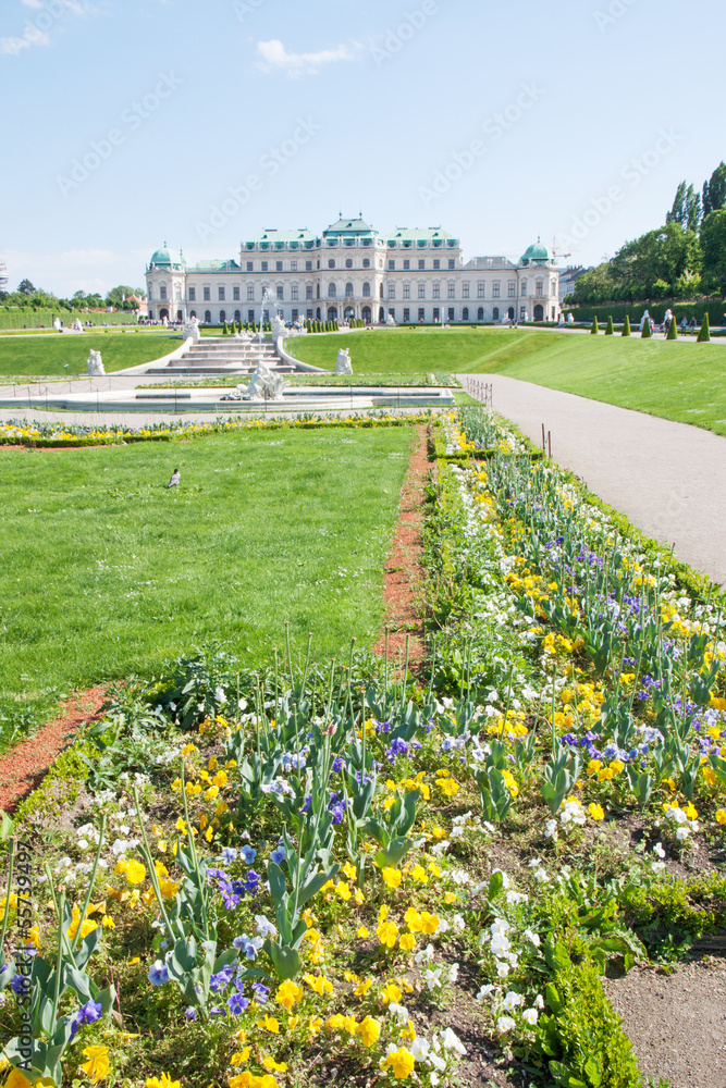 Obraz premium Belvedere Palace in Wien, Austria