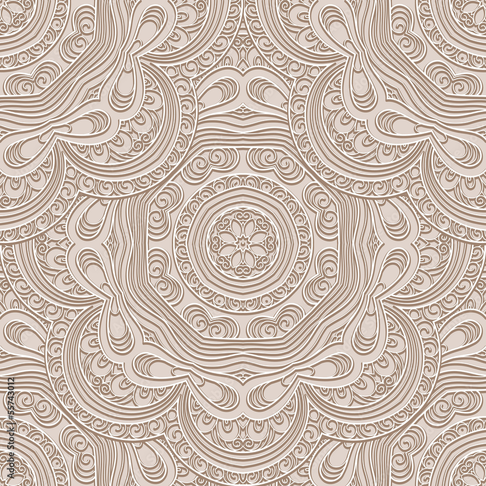 Fototapeta premium Abstract beige seamless pattern