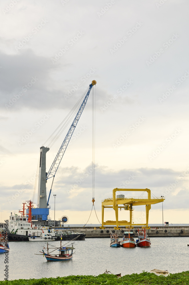 Fototapeta premium Harbor crane