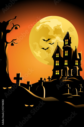 Halloween background for Halloween poster