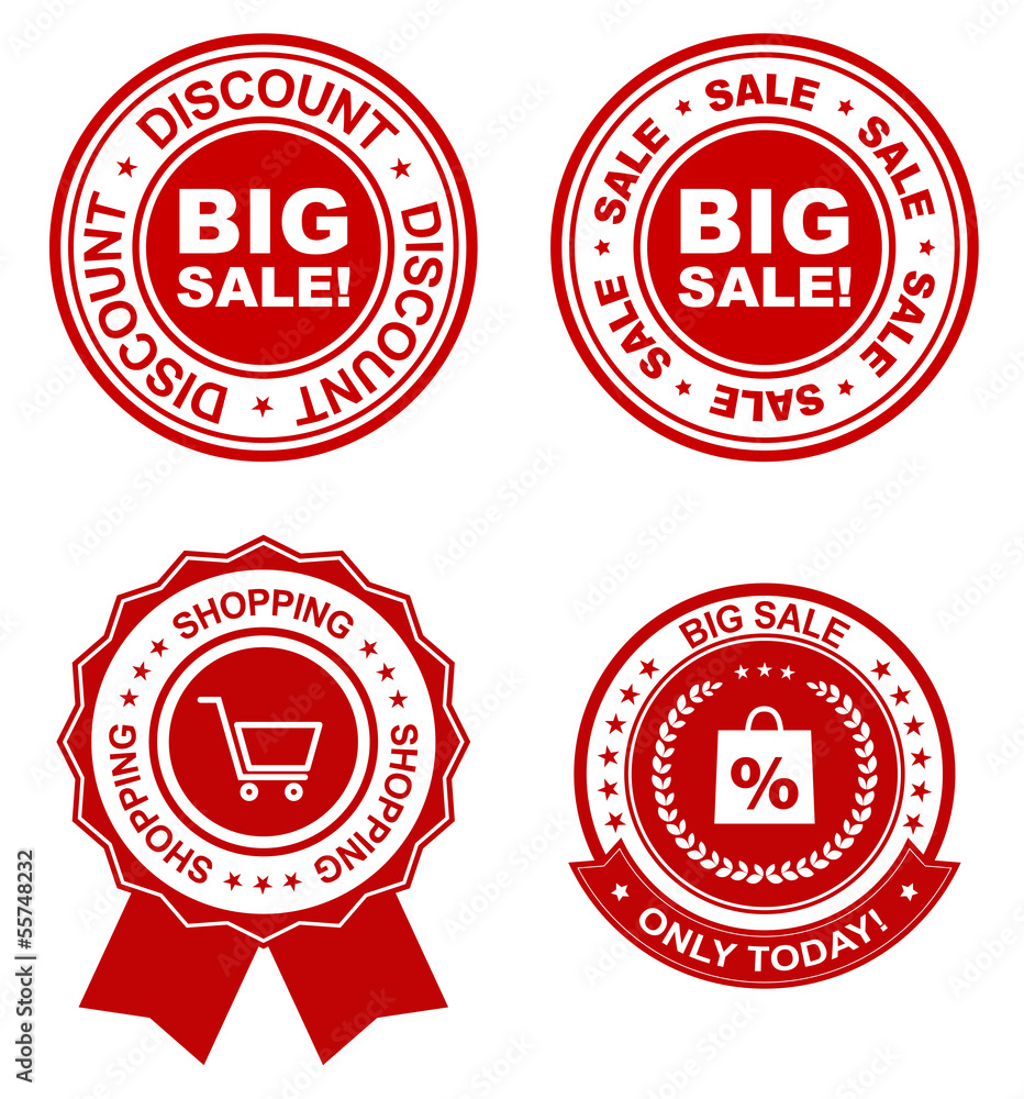 Obraz premium business sale tags and labels