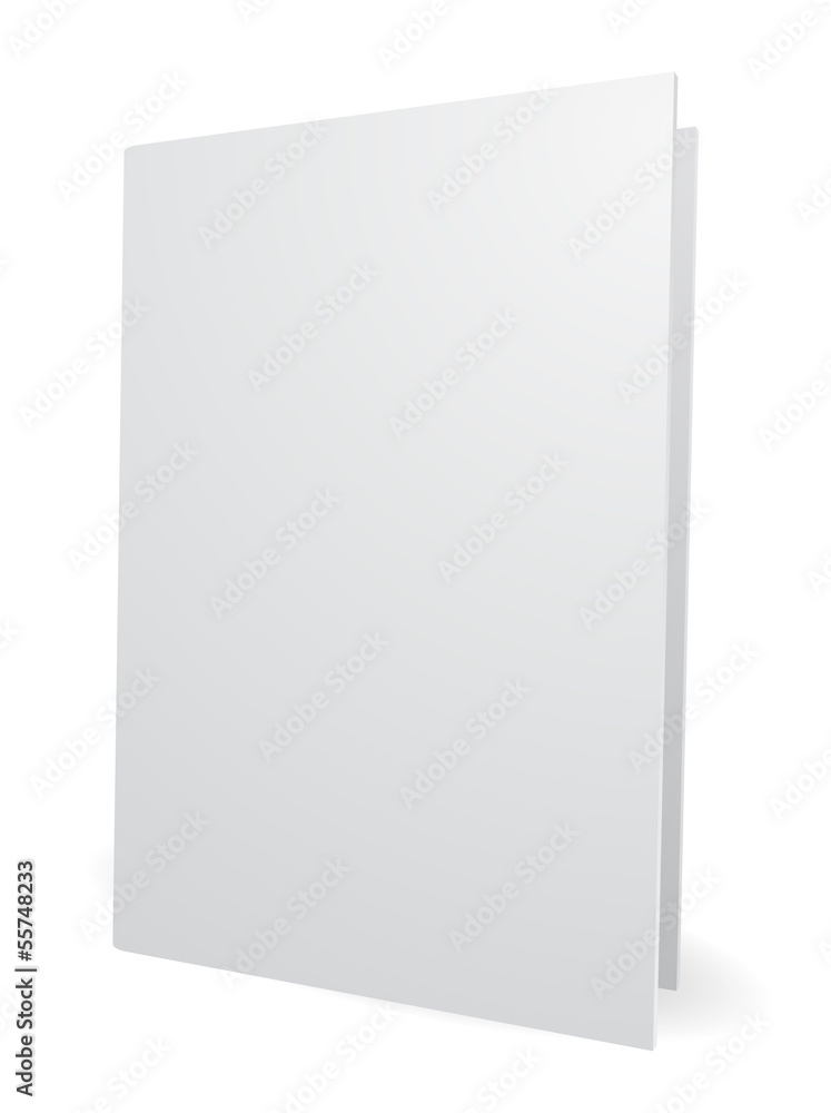 blank white folder 3d blank white folder 3d