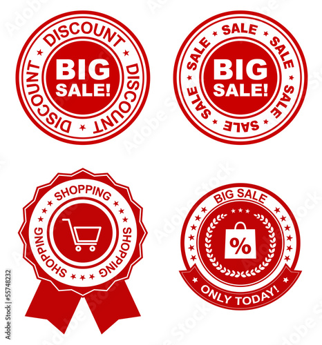 business sale tags and labels