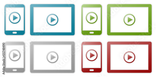 smartphone and tablet computer multimedia sticker