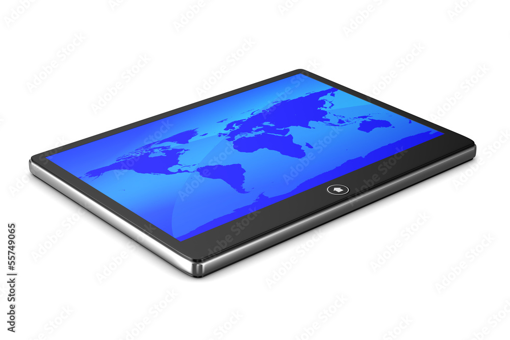 tablet on white background. Isolated 3D image tablet on white background. Isolated 3D image