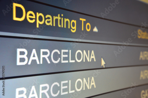 Photography Flight departing to Barcelona