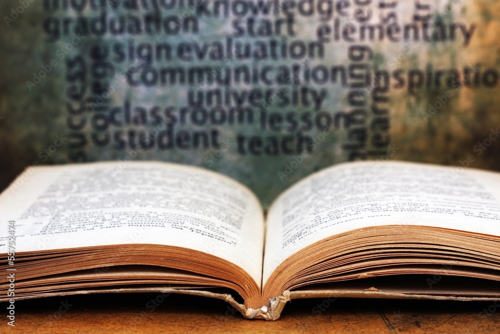 Obraz premium Learn concept - book