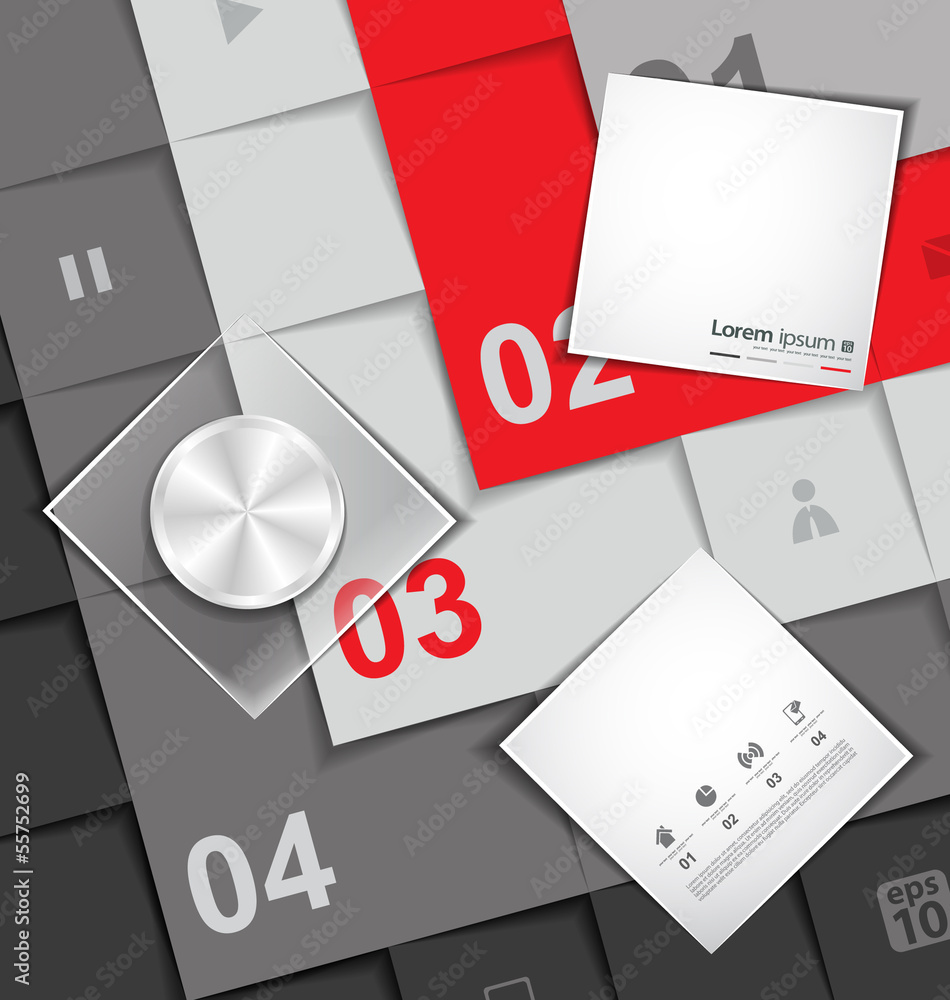 Infographic paper on background vector Infographic paper on background vector