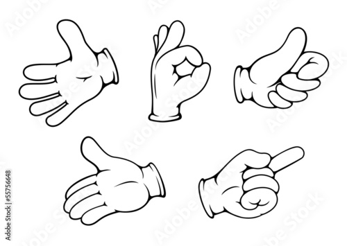 People hand gestures
