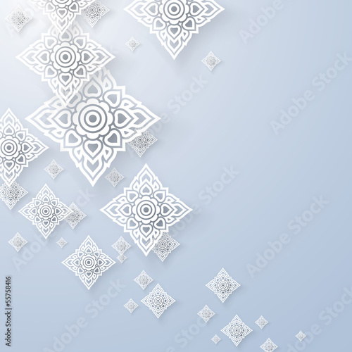 Asian tradition art pattern cover design.