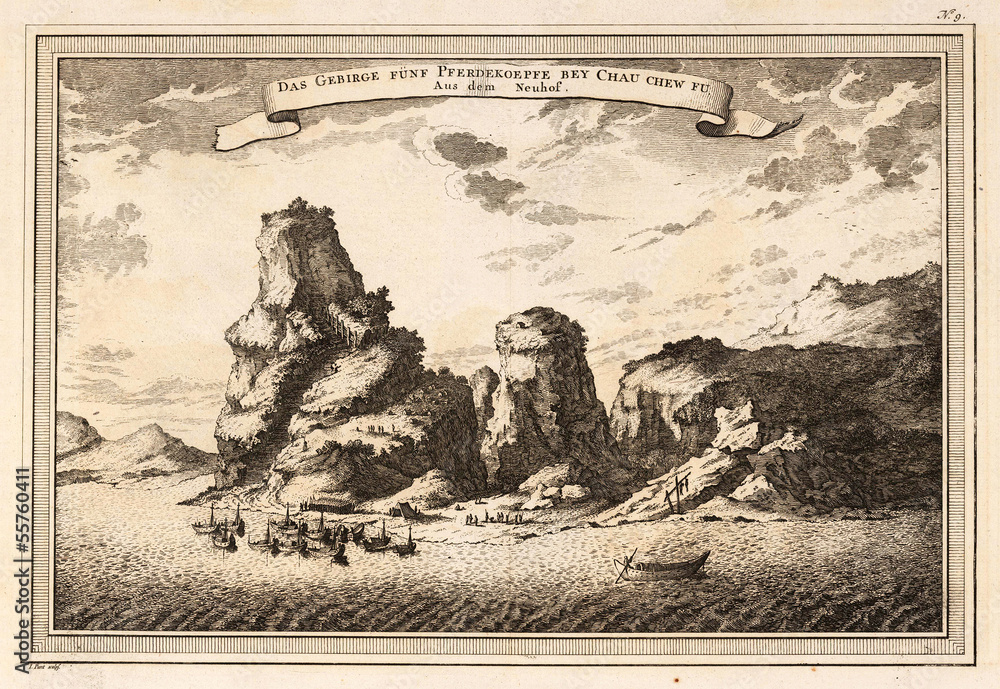 Naklejka premium Old China