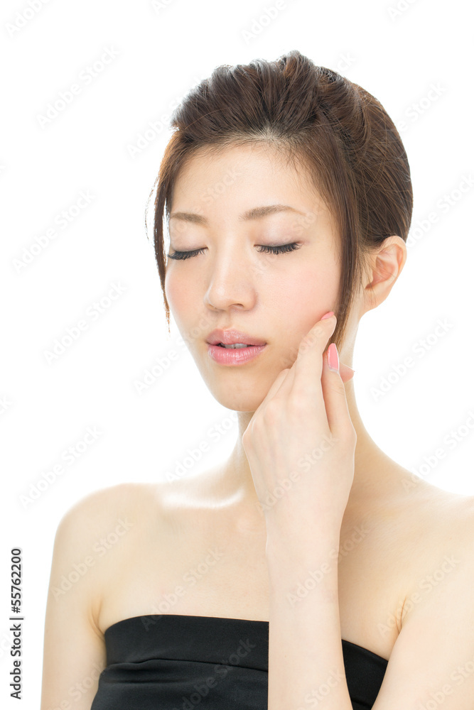 Beautiful asian woman isolated on white background Beautiful asian woman isolated on white background