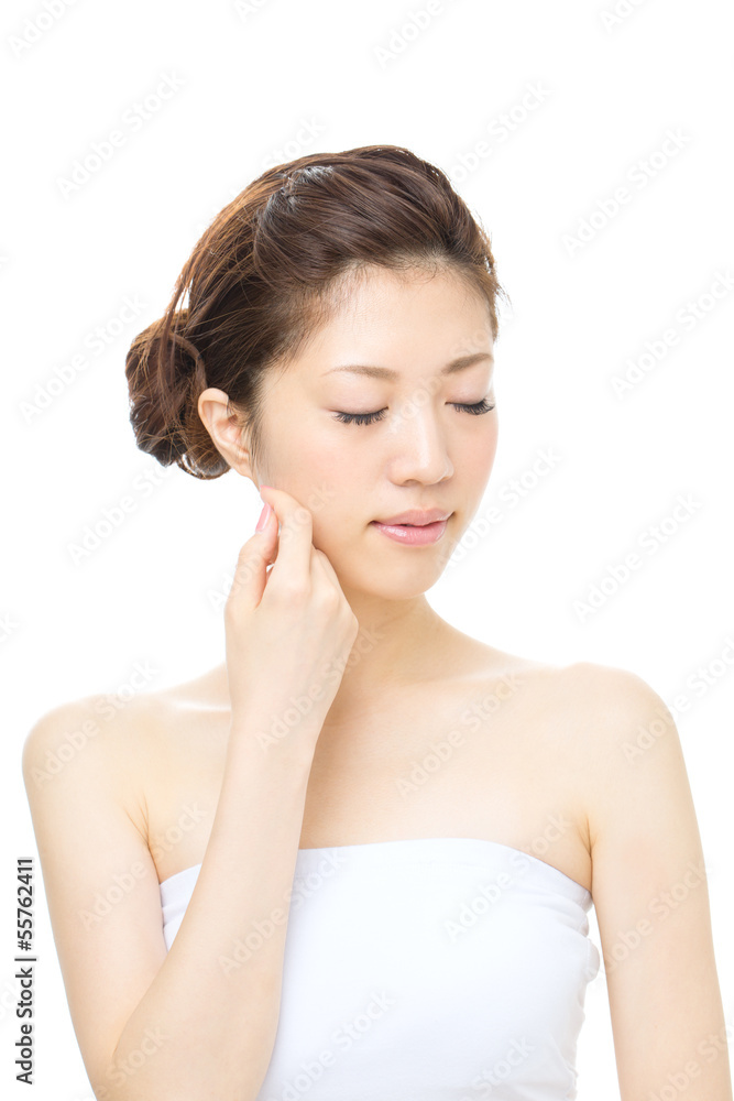 Beautiful asian woman isolated on white background Beautiful asian woman isolated on white background