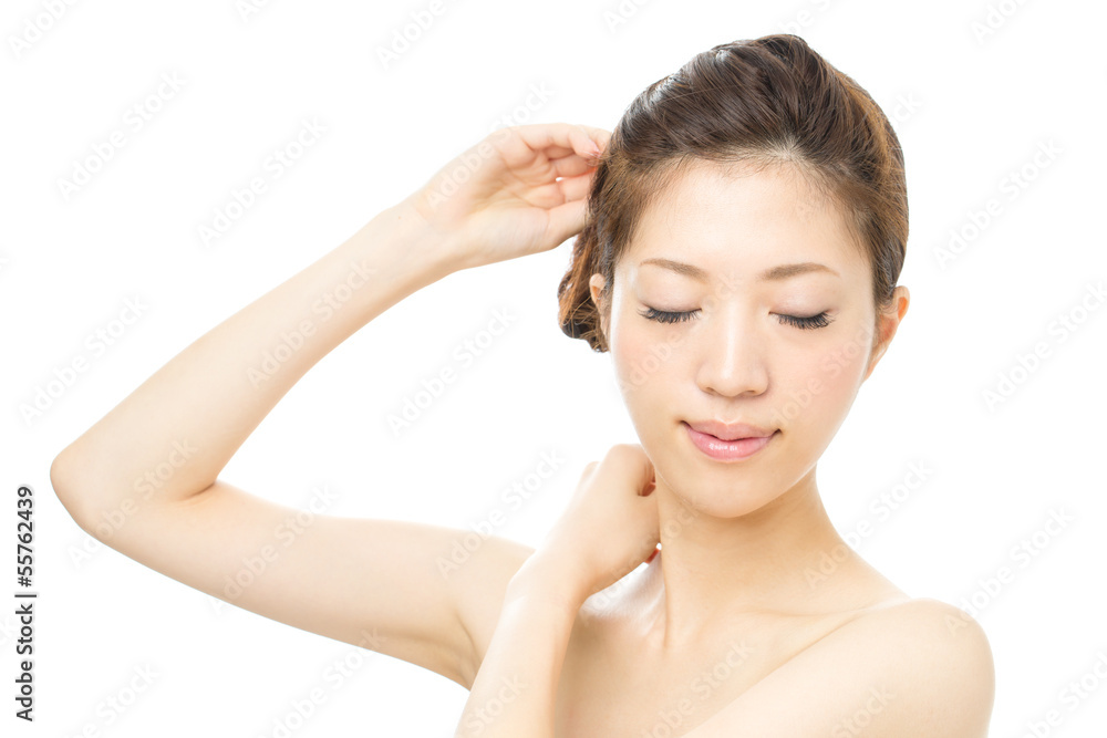 Beautiful asian woman isolated on white background Beautiful asian woman isolated on white background