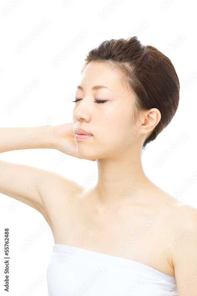 Beautiful asian woman isolated on white background Beautiful asian woman isolated on white background