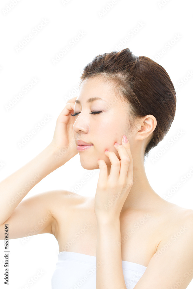 Beautiful asian woman isolated on white background Beautiful asian woman isolated on white background