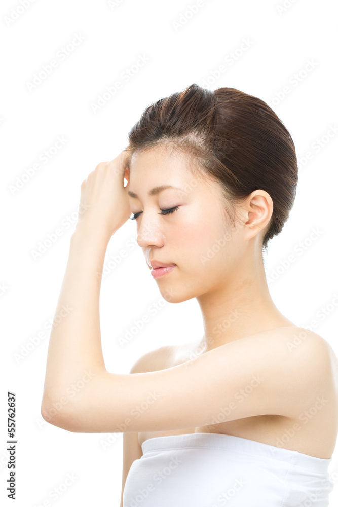 Beautiful asian woman isolated on white background Beautiful asian woman isolated on white background