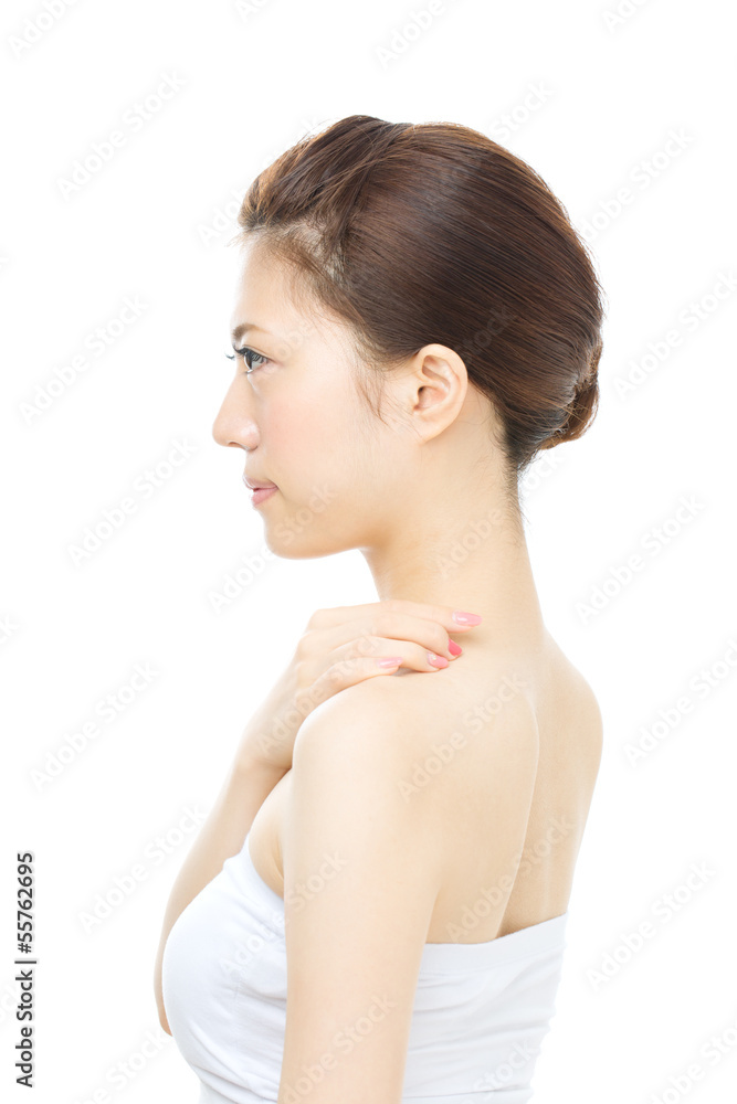 Beautiful asian woman isolated on white background Beautiful asian woman isolated on white background