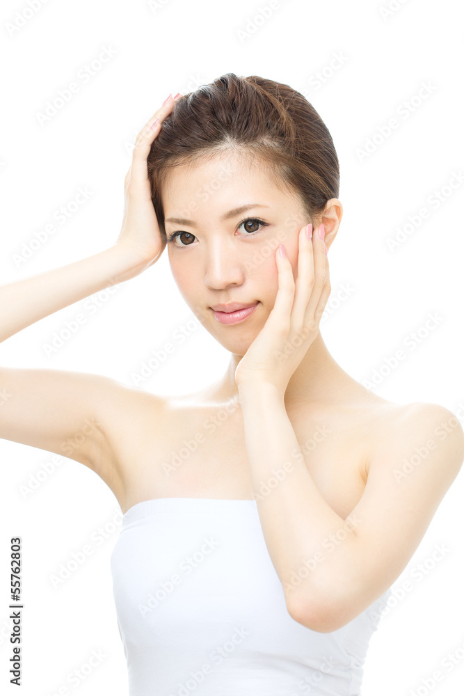 Beautiful asian woman isolated on white background Beautiful asian woman isolated on white background