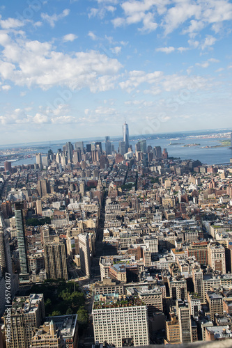 aereal view of new york city