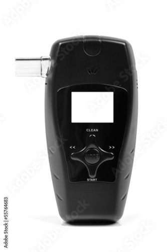 Obraz na plátně breath alcohol tester isolated on white background