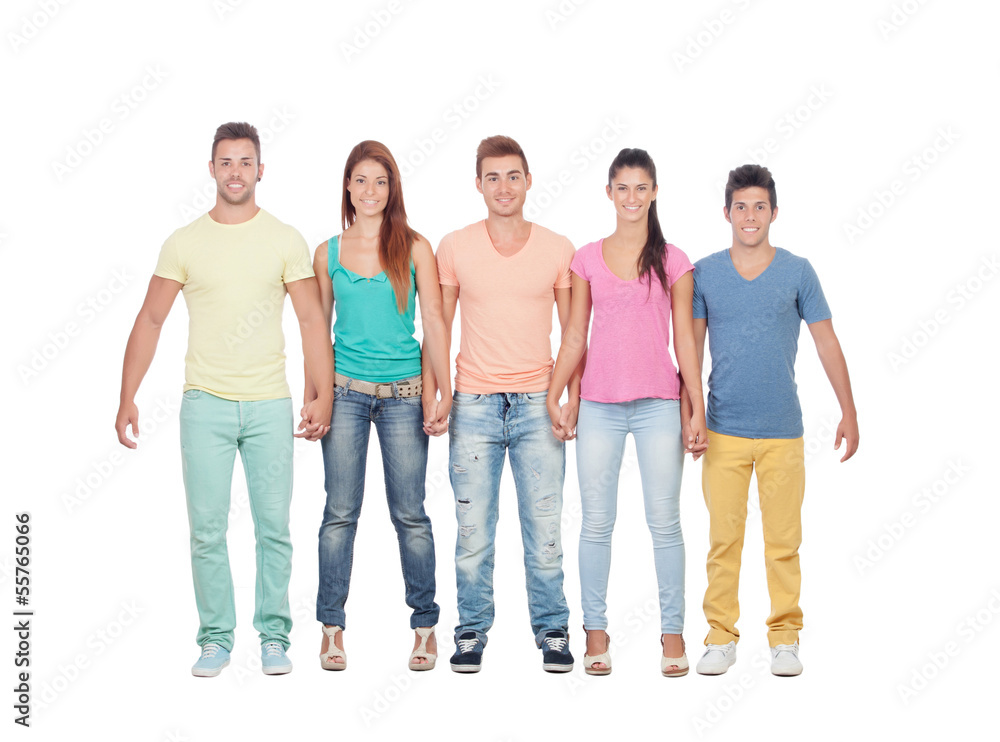 Obraz premium Casual group of friends