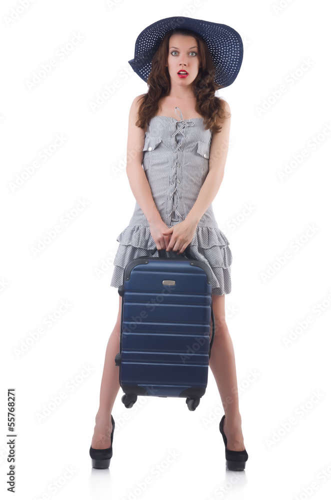 Young woman preparing for vacation Young woman preparing for vacation