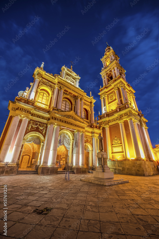 Fototapeta premium San Francisco in the city of Salta, Argentina
