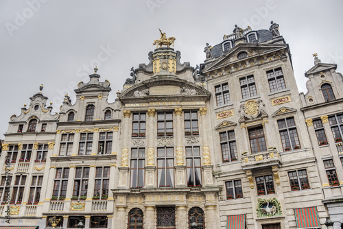 Guildhalls on Grand Place in Brussels, Belgium.