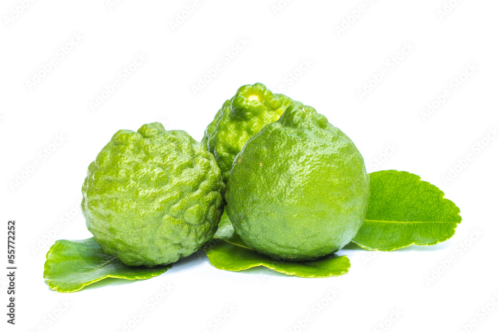 Bergamot isolated white background. Bergamot isolated white background.