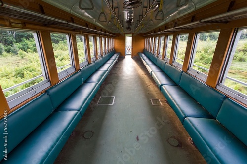 Inside old train © Stéphane Bidouze