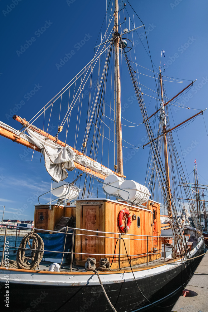 Großes, altes Segelschiff Großes, altes Segelschiff
