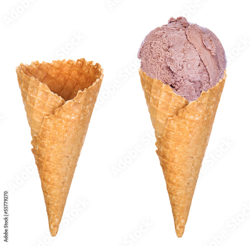 soft serve ice cream isolated