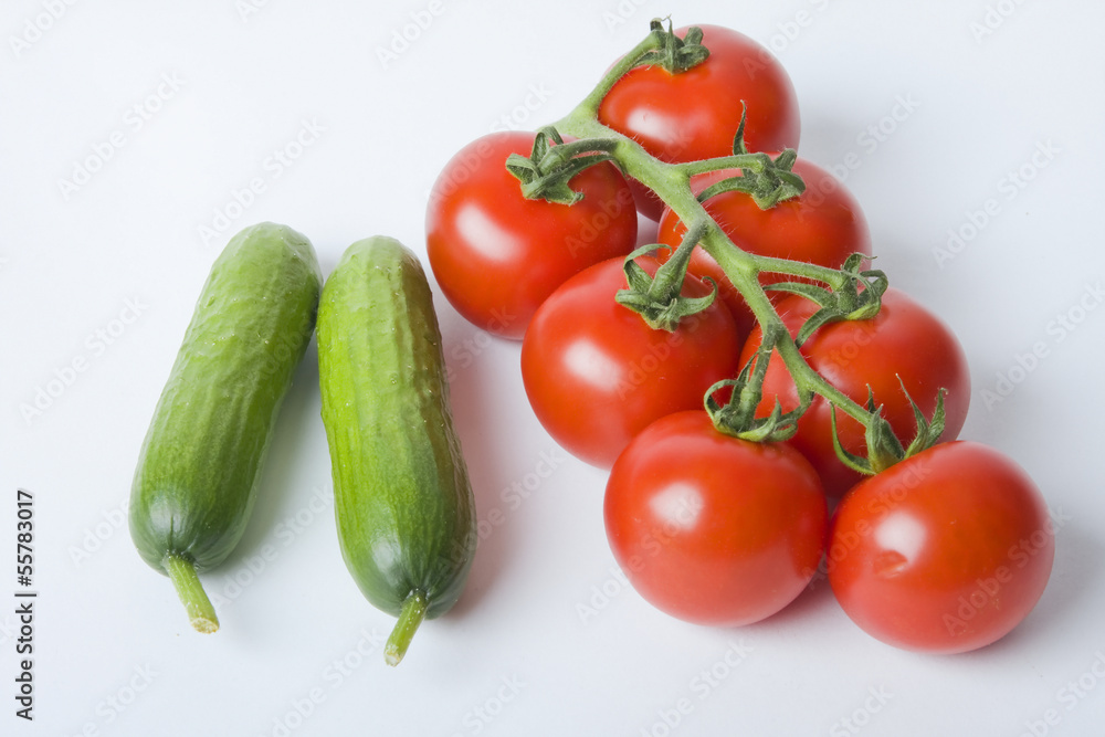 Mini Cucumbers and tomatoes