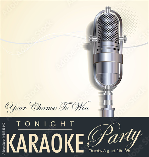 Karaoke party background