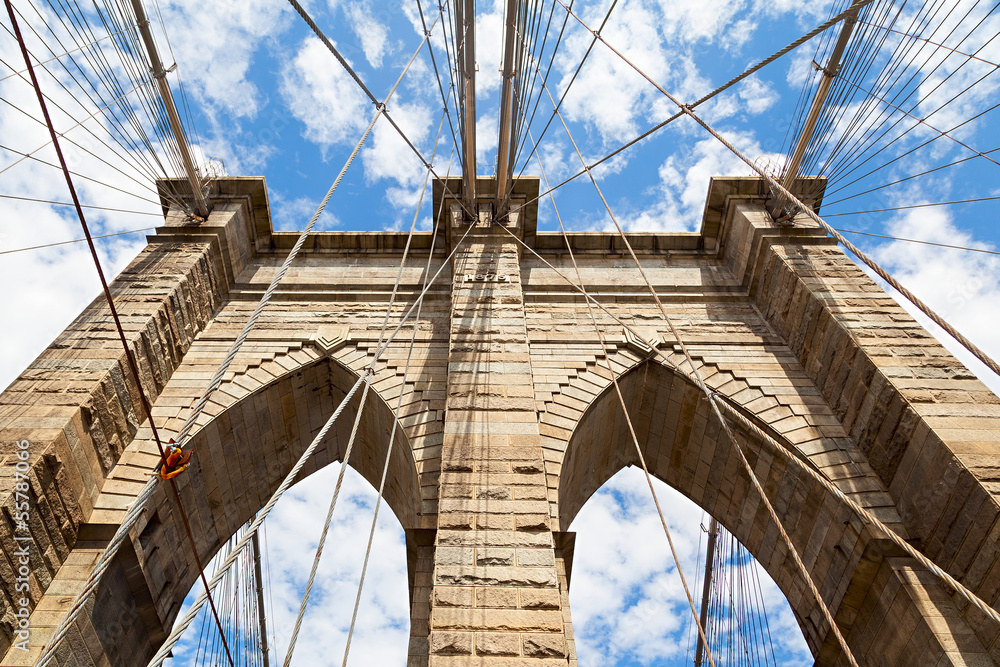 Fototapeta premium manhattan bridge detail
