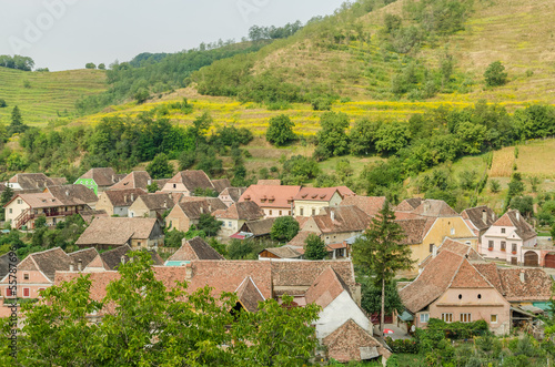 Medieval Mountain Town In Transylvania, Romania