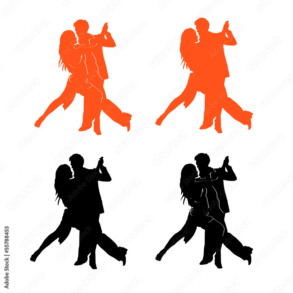 tango - taniec - obrazy, fototapety, plakaty 