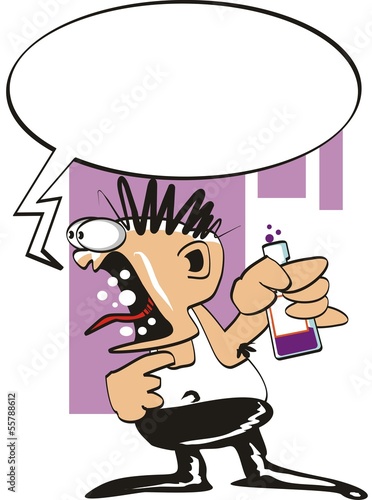 Drunk and crazy man