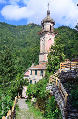 Senarega medieval village, Genoa, Italy photo