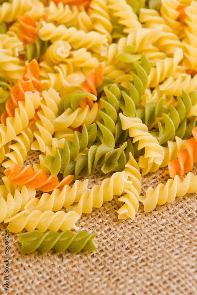 Rotini or spiral pasta Rotini or spiral pasta