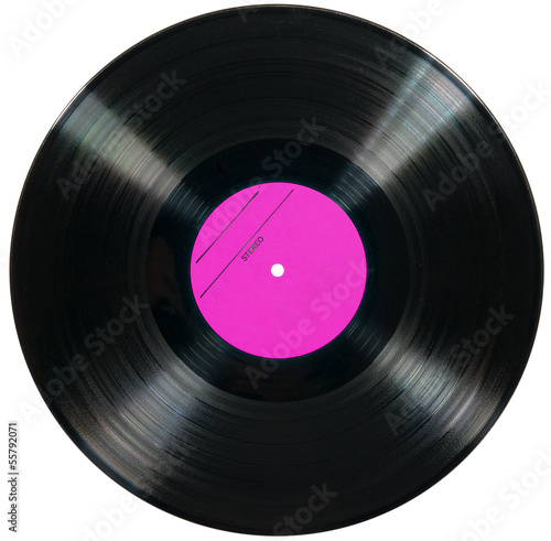 Vinyl disc isolated on white background