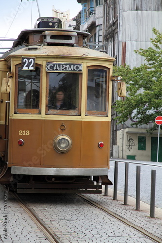 Old wooden tram, Porto, Portugal