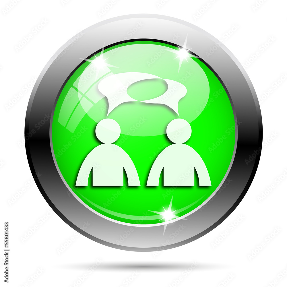 Metallic green glossy icon Metallic green glossy icon