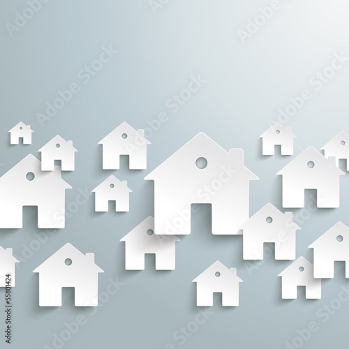 White Paper Houses Background