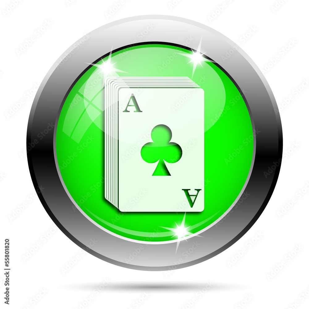 Metallic green glossy icon Metallic green glossy icon
